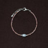OLIO E ACETO Tanabata Special Collection Rhodonite Pearl Beaded Bracelet OLIO-OA13A19-YFC Silver/Pink Orange